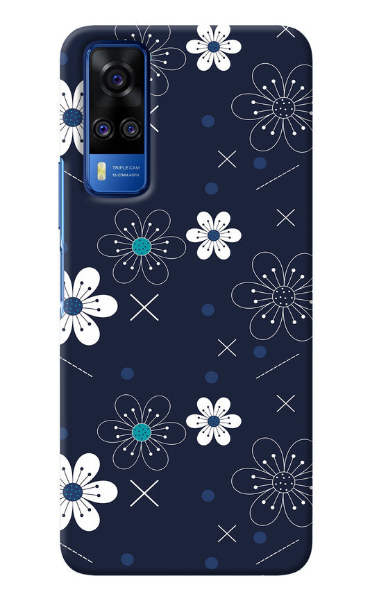 Flowers Vivo Y51A/Y51 2020 Back Cover