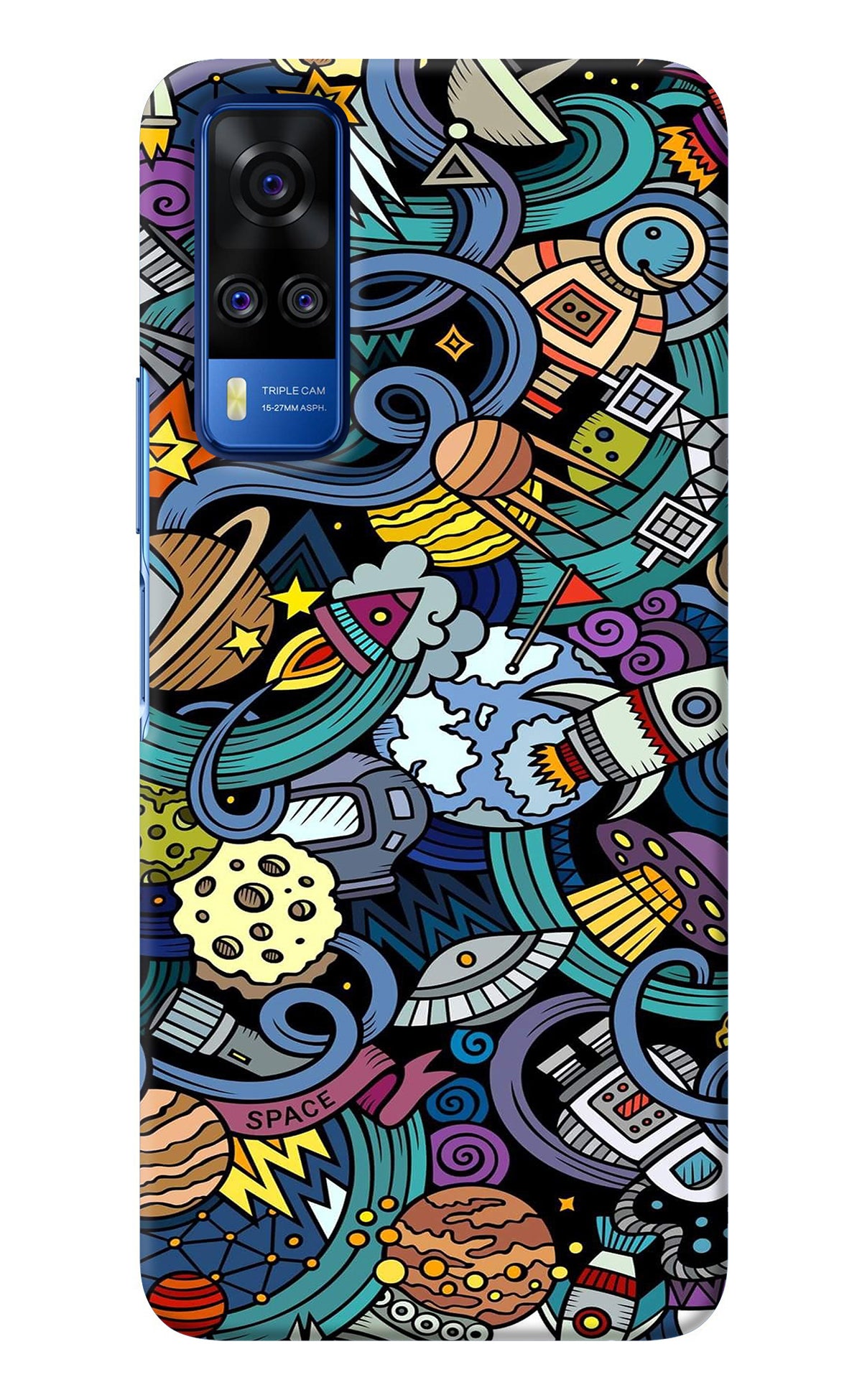 Space Abstract Vivo Y51A/Y51 2020 Back Cover