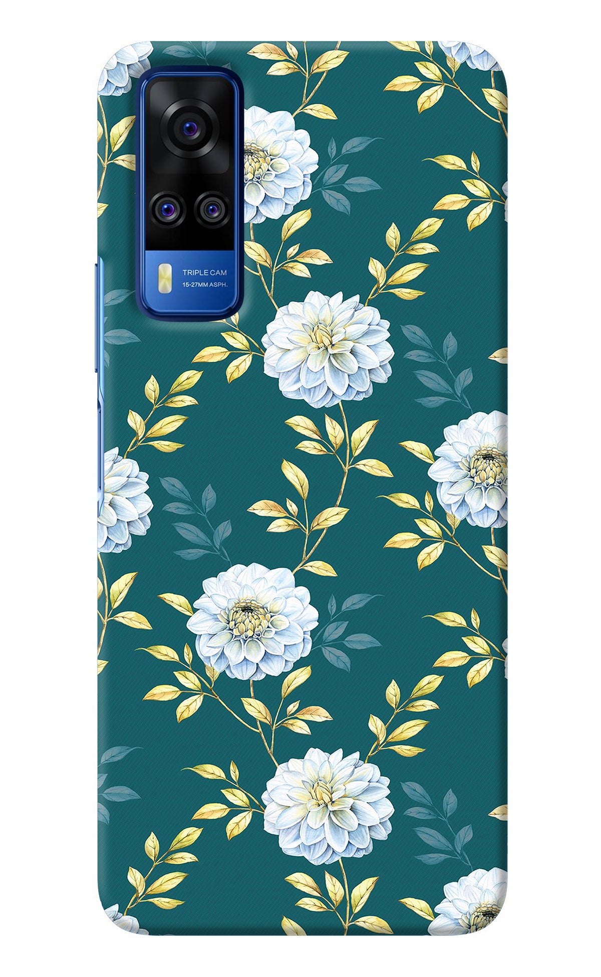 Flowers Vivo Y51A/Y51 2020 Back Cover