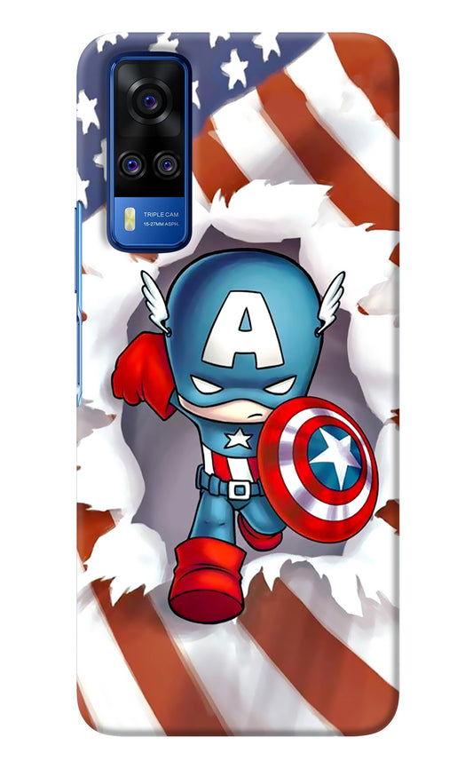 Captain America Vivo Y51A/Y51 2020 Back Cover