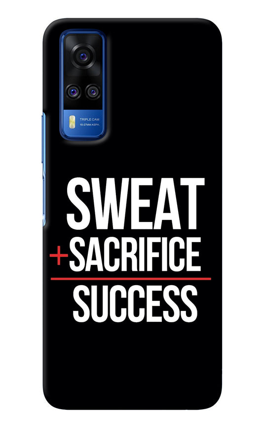 Sweat Sacrifice Success Vivo Y51A/Y51 2020 Back Cover