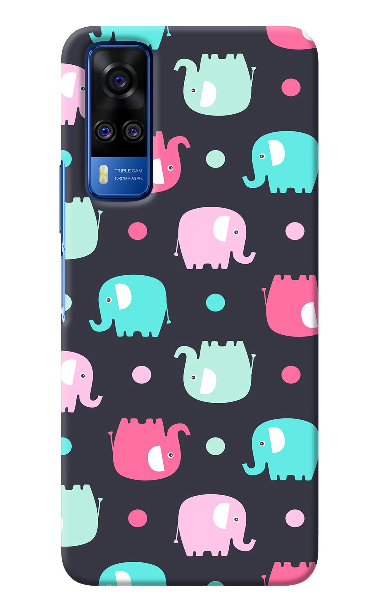 Elephants Vivo Y51A/Y51 2020 Back Cover