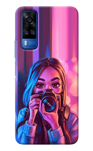 Girl Photographer Vivo Y51A/Y51 2020 Back Cover