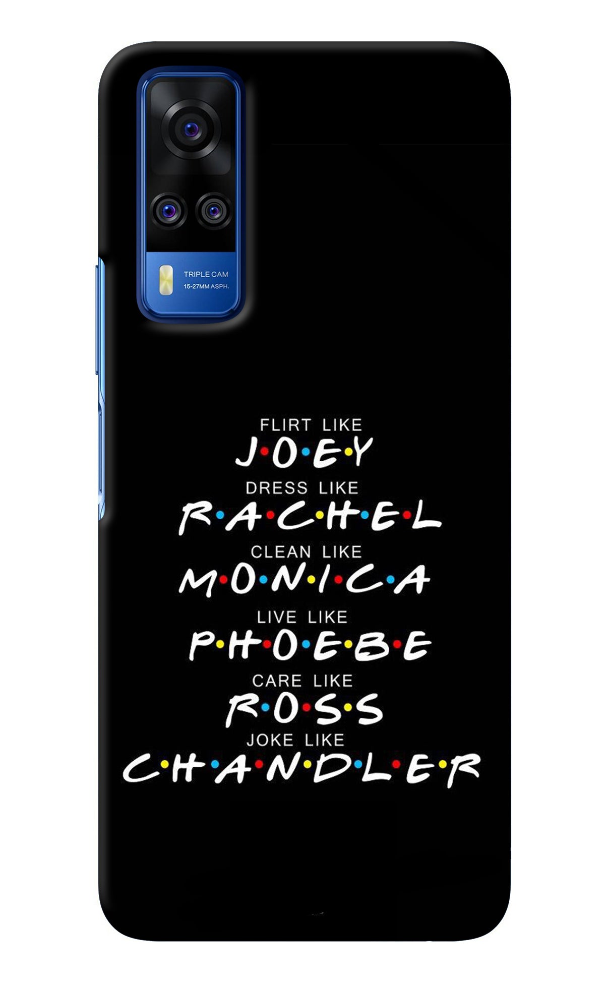 FRIENDS Character Vivo Y51A/Y51 2020 Back Cover