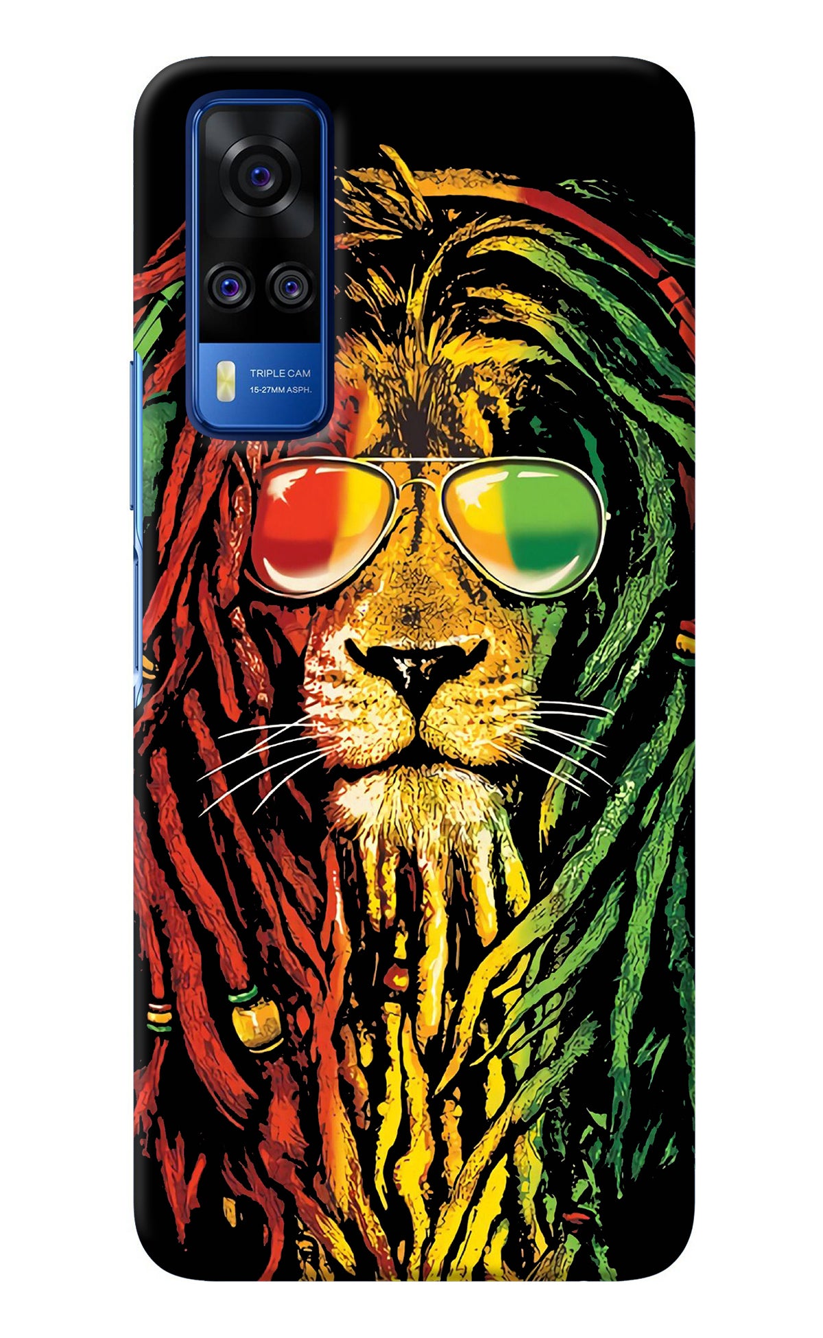 Rasta Lion Vivo Y51A/Y51 2020 Back Cover