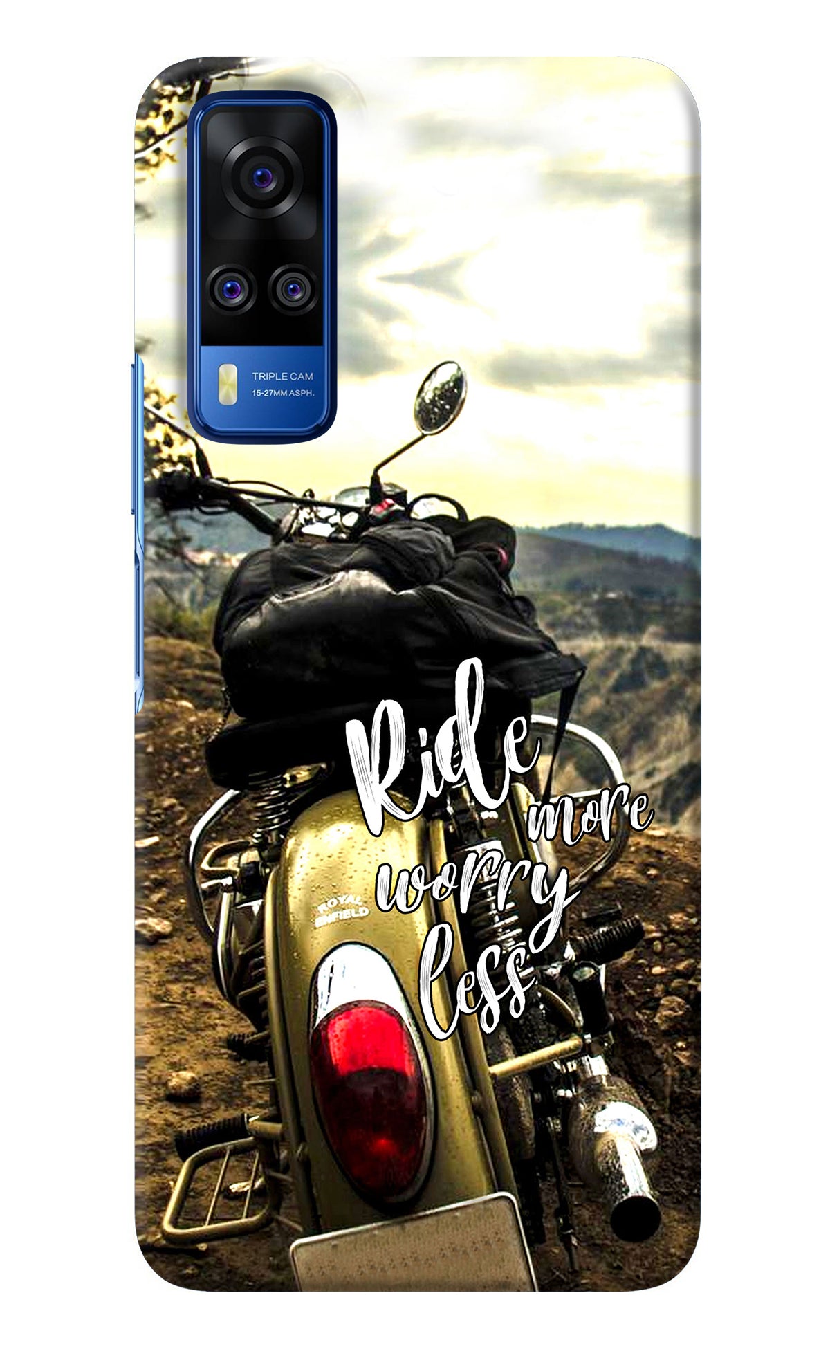 Ride More Worry Less Vivo Y51A/Y51 2020 Back Cover