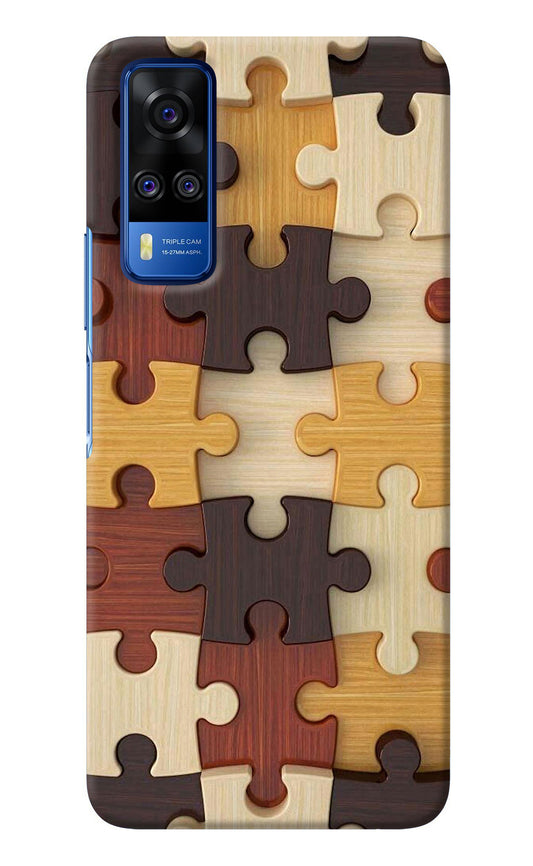 Wooden Puzzle Vivo Y51A/Y51 2020 Back Cover