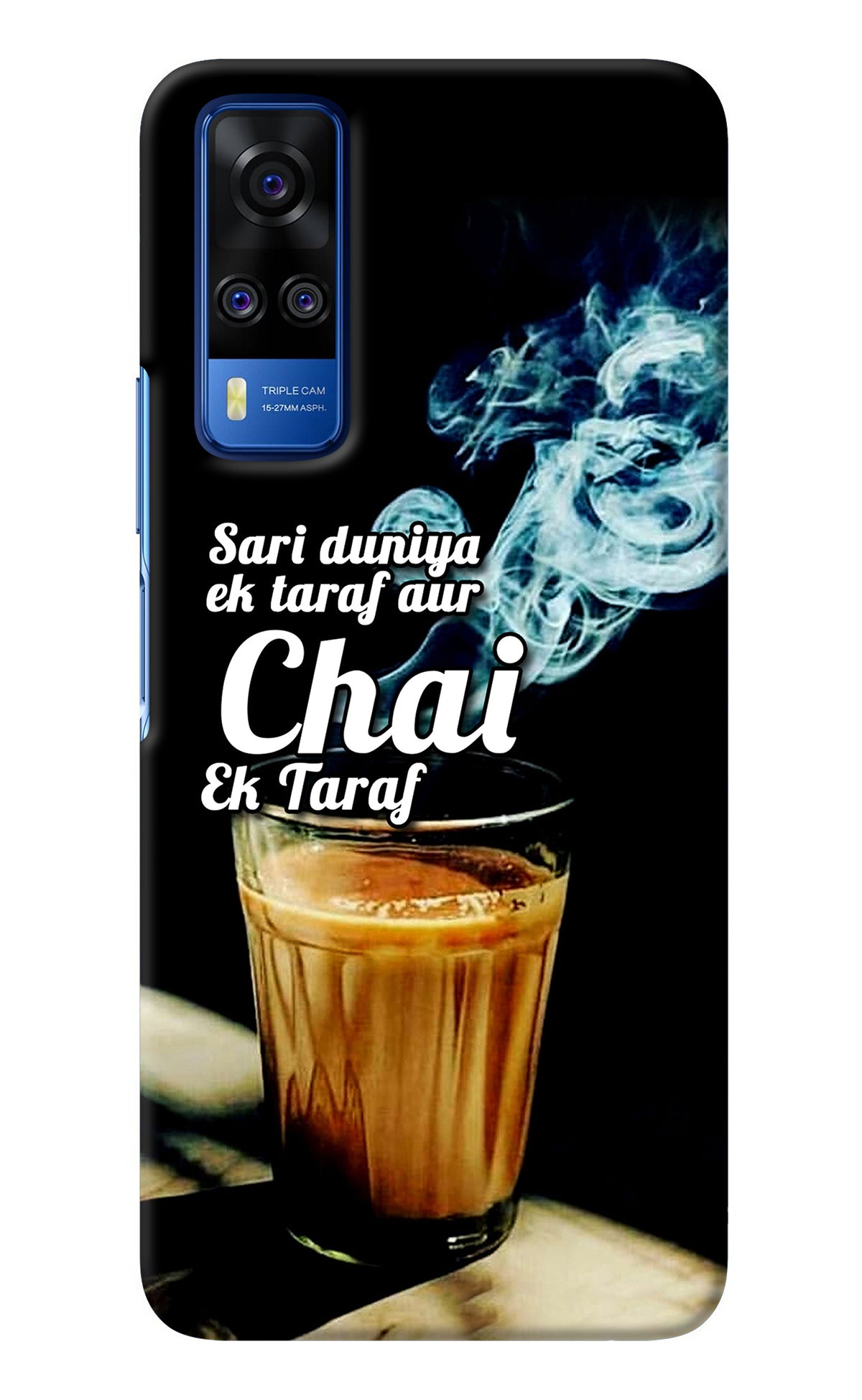 Chai Ek Taraf Quote Vivo Y51A/Y51 2020 Back Cover