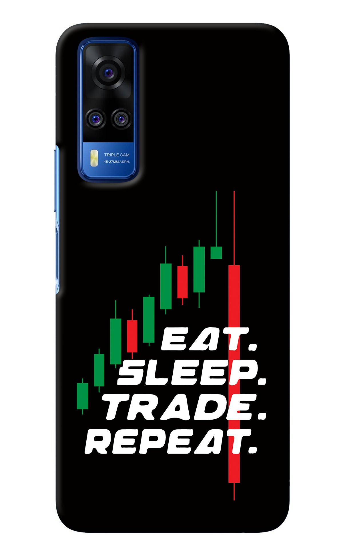 Eat Sleep Trade Repeat Vivo Y51A/Y51 2020 Back Cover