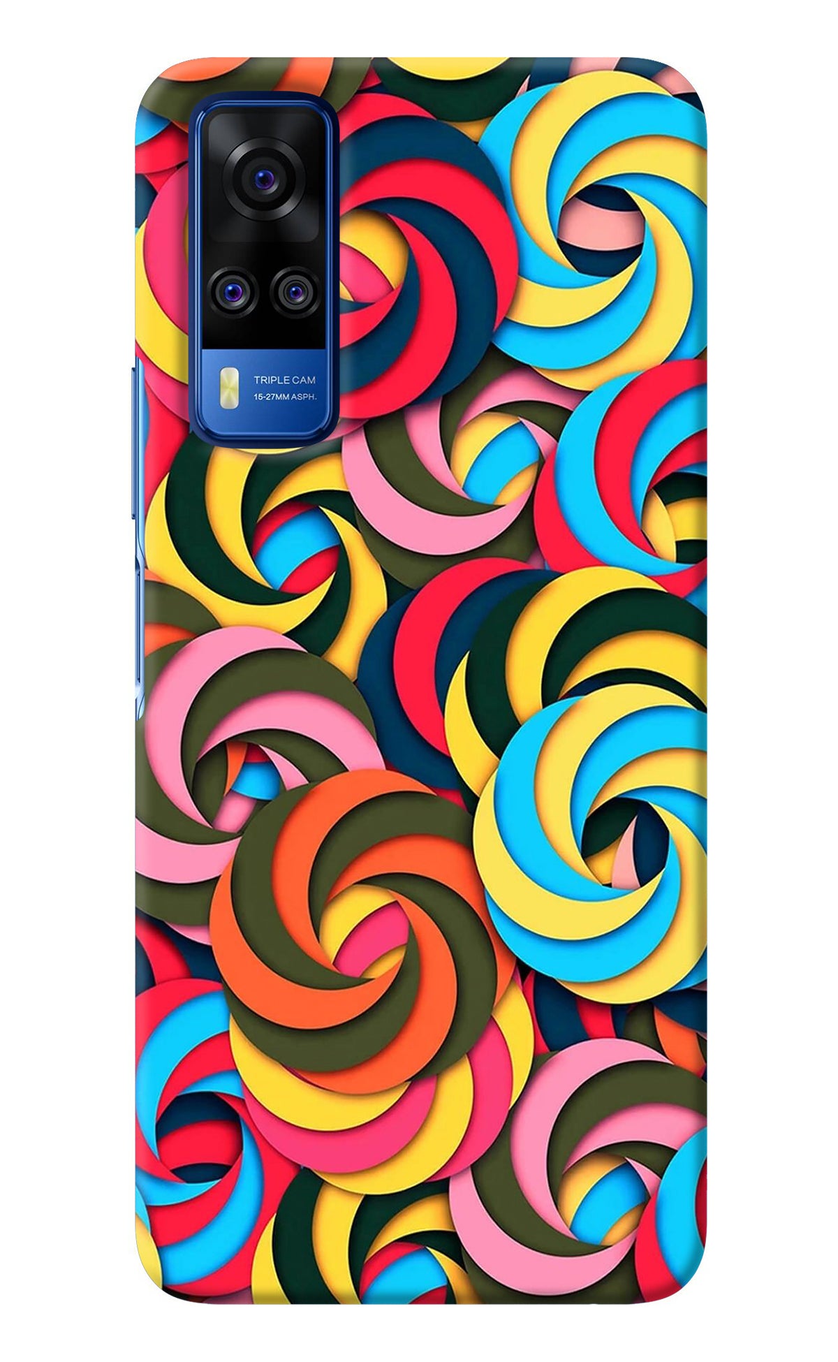 Spiral Pattern Vivo Y51A/Y51 2020 Back Cover