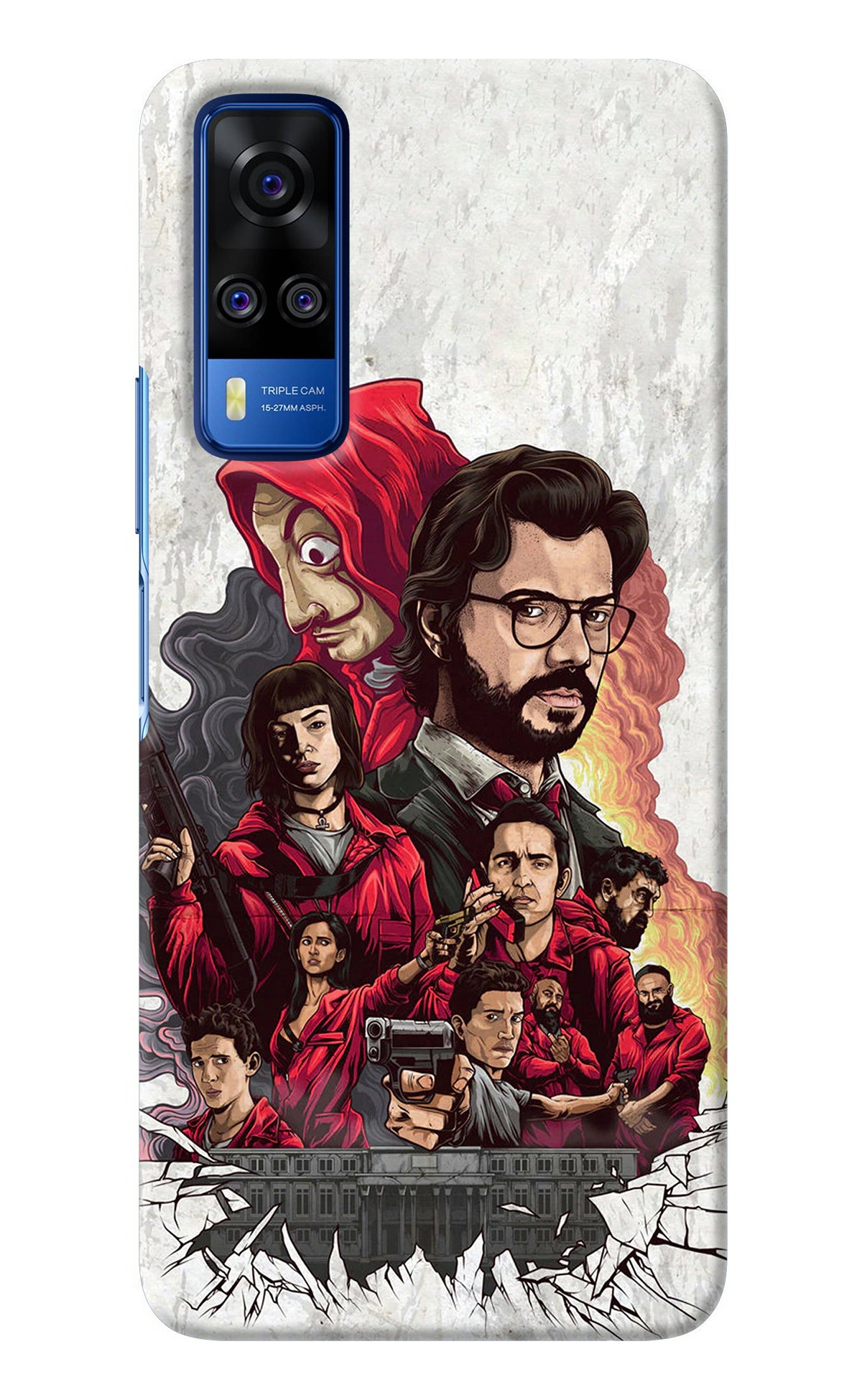 Money Heist Artwork Vivo Y51A/Y51 2020 Back Cover