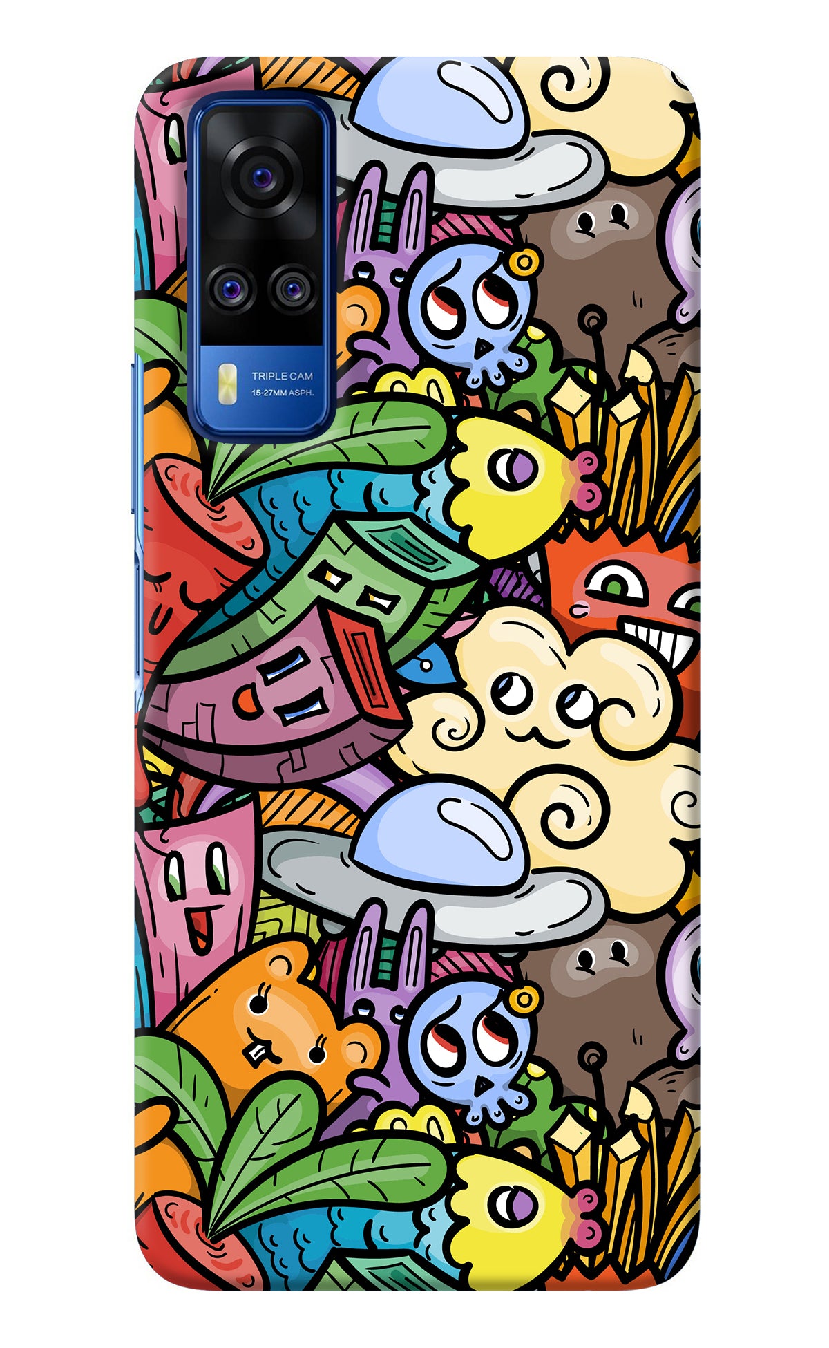 Veggie Doodle Vivo Y51A/Y51 2020 Back Cover