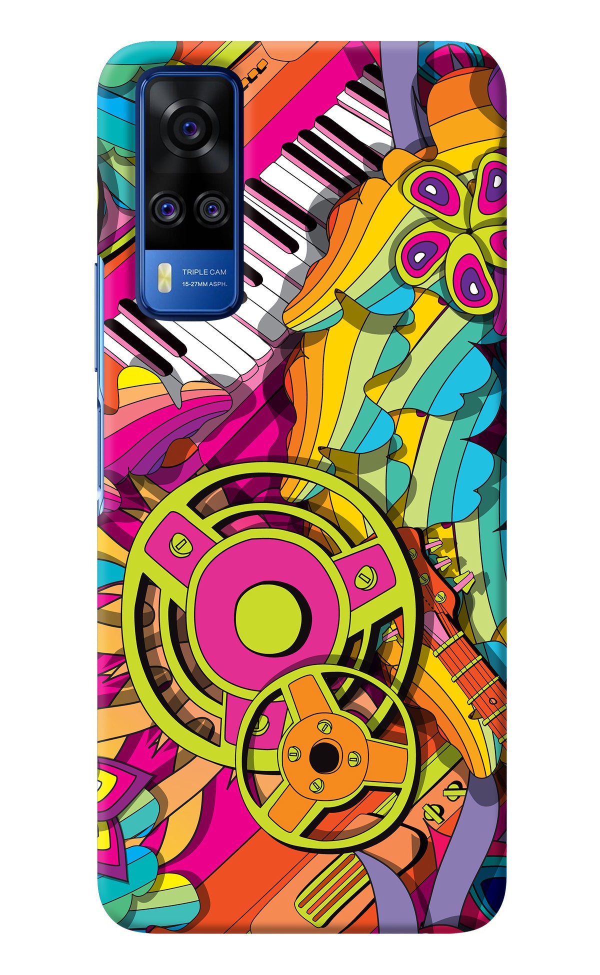 Music Doodle Vivo Y51A/Y51 2020 Back Cover