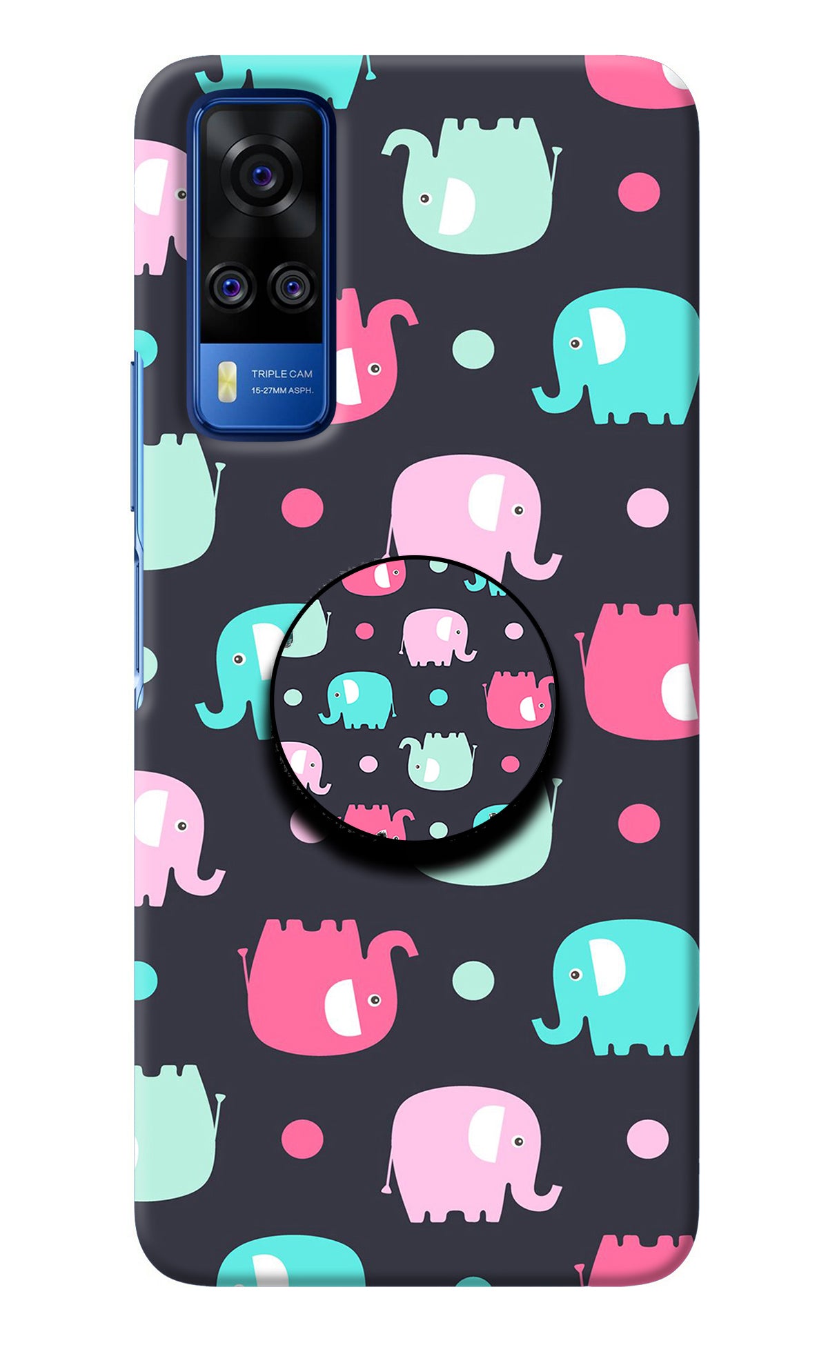 Baby Elephants Vivo Y51A/Y51 2020 Pop Case