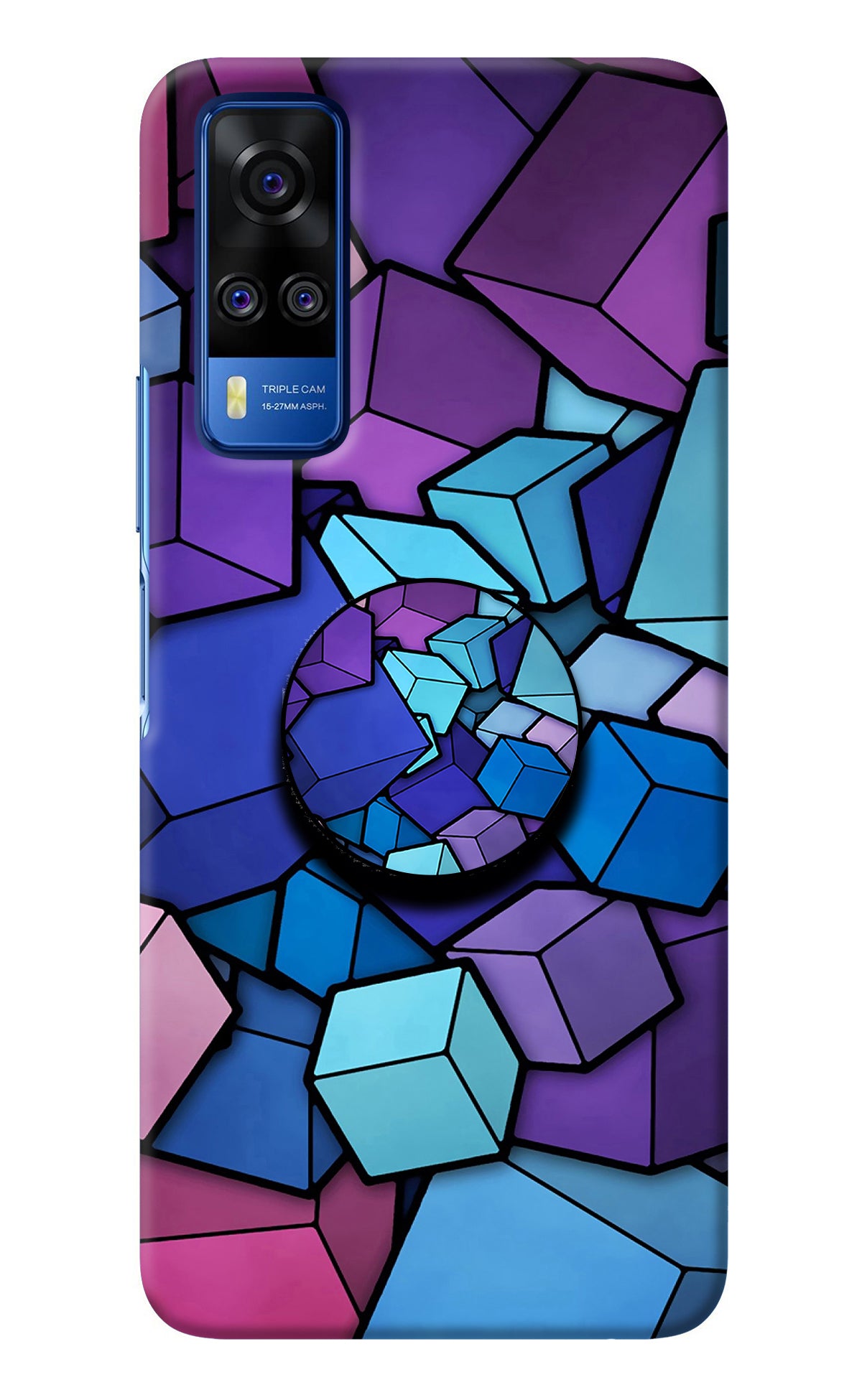 Cubic Abstract Vivo Y51A/Y51 2020 Pop Case