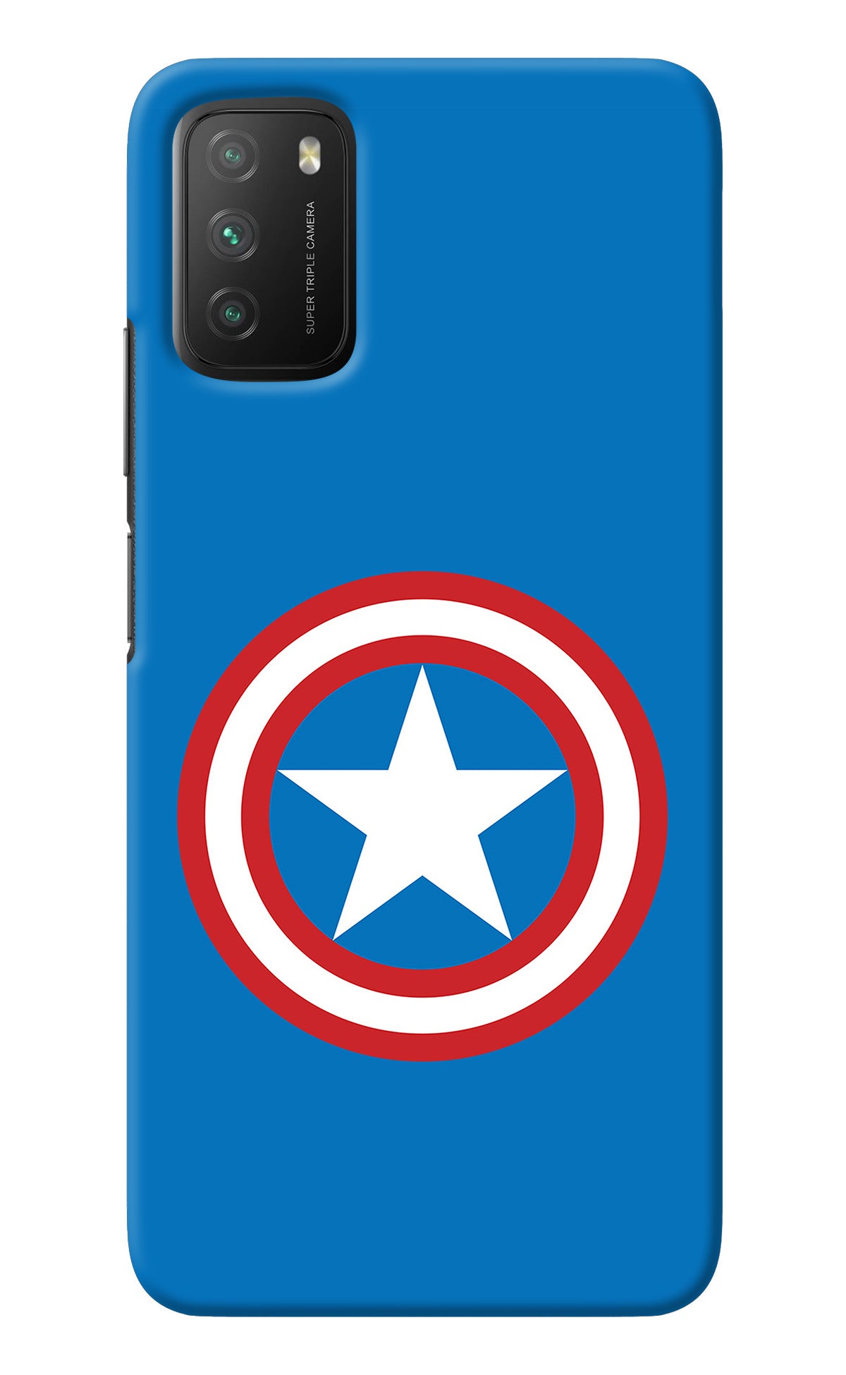 Captain America Logo Poco M3 Back Cover