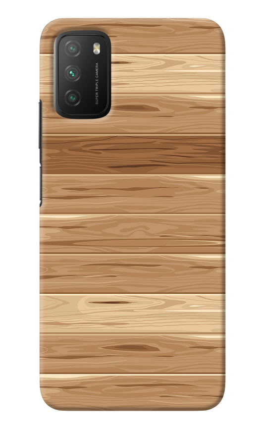 Wooden Vector Poco M3 Back Cover
