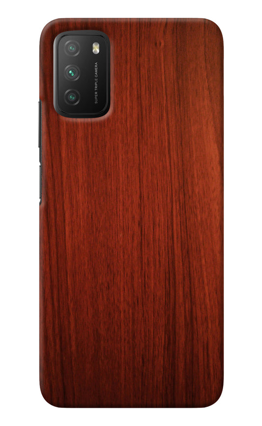 Wooden Plain Pattern Poco M3 Back Cover