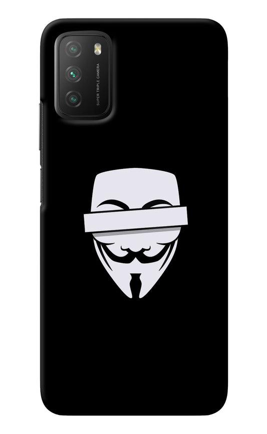 Anonymous Face Poco M3 Back Cover