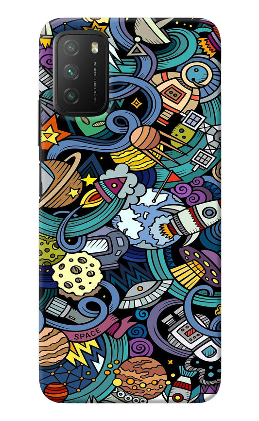Space Abstract Poco M3 Back Cover