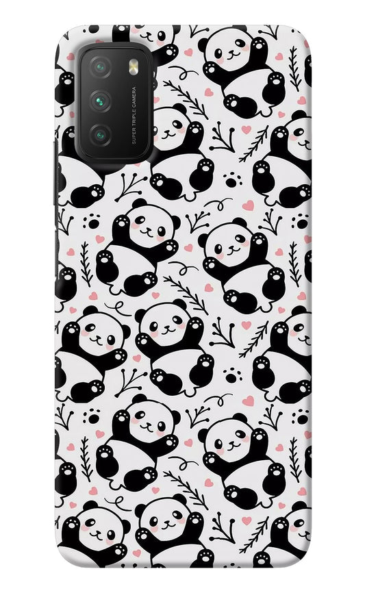 Cute Panda Poco M3 Back Cover