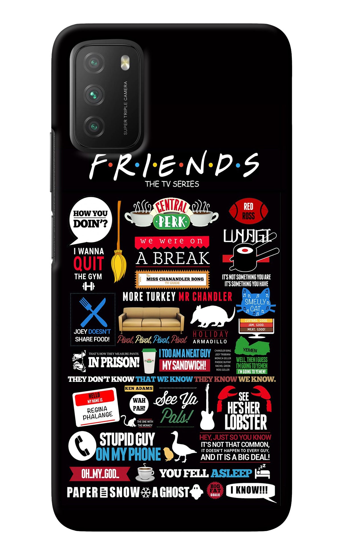 FRIENDS Poco M3 Back Cover