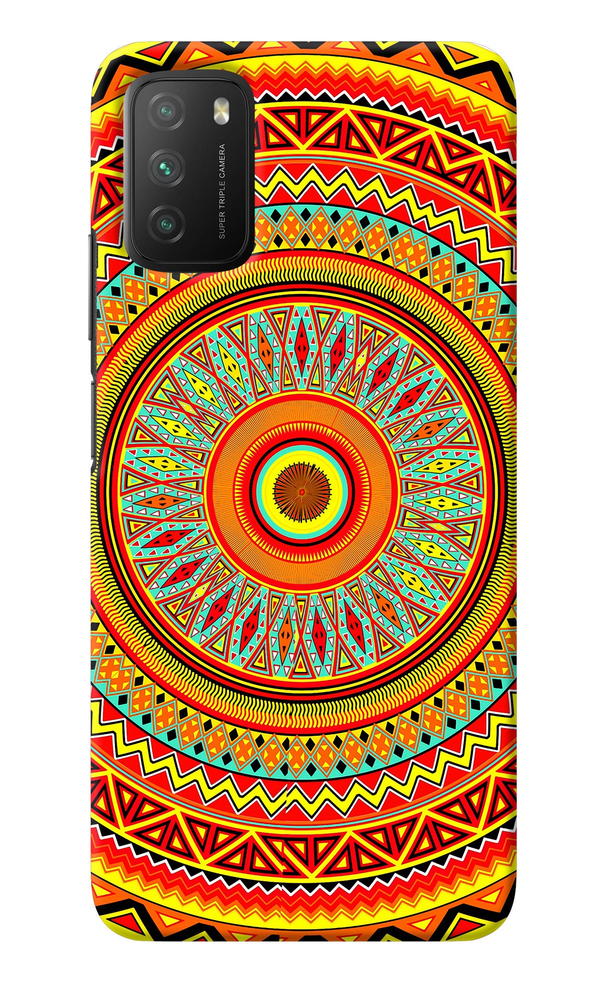 Mandala Pattern Poco M3 Back Cover