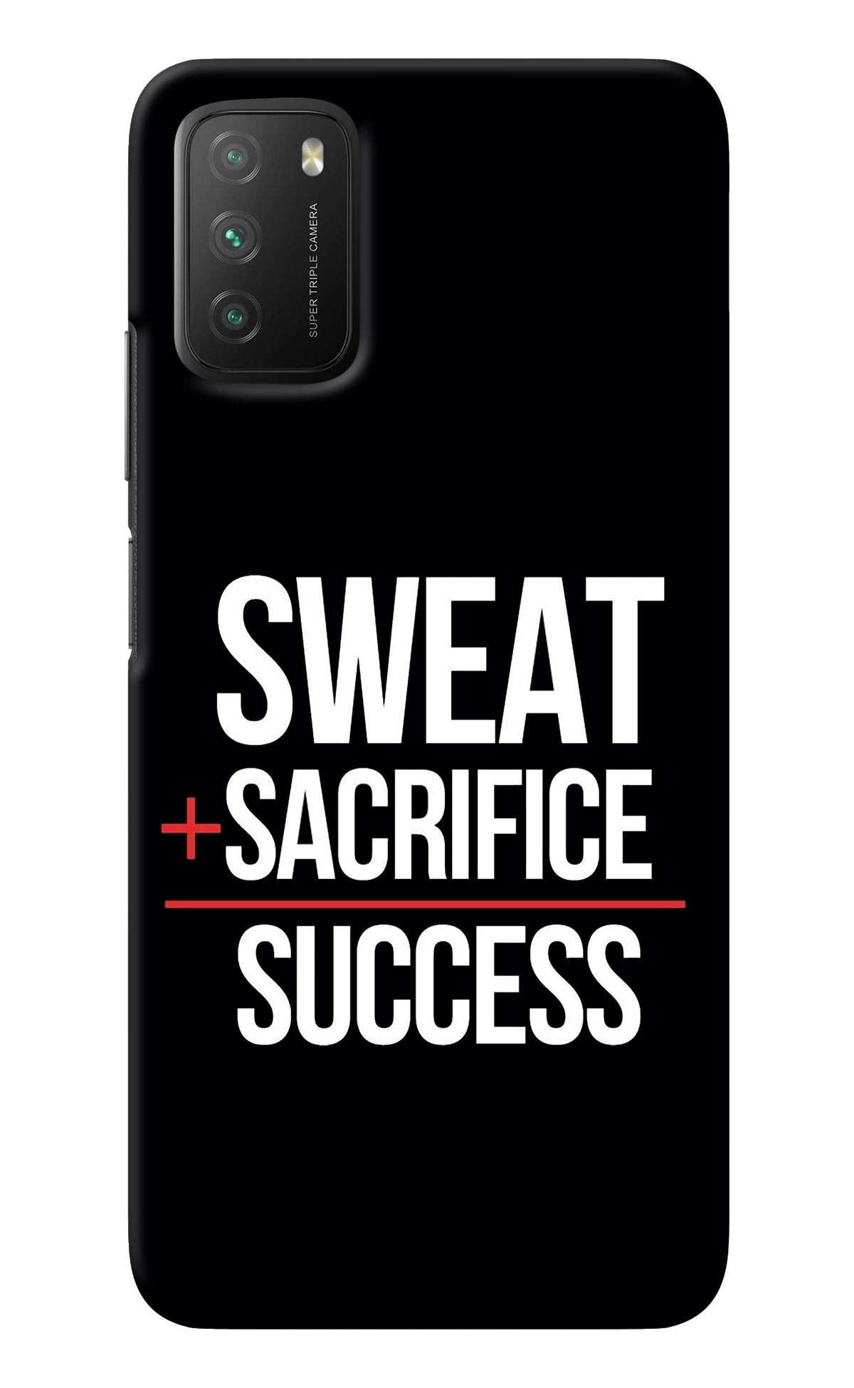 Sweat Sacrifice Success Poco M3 Back Cover