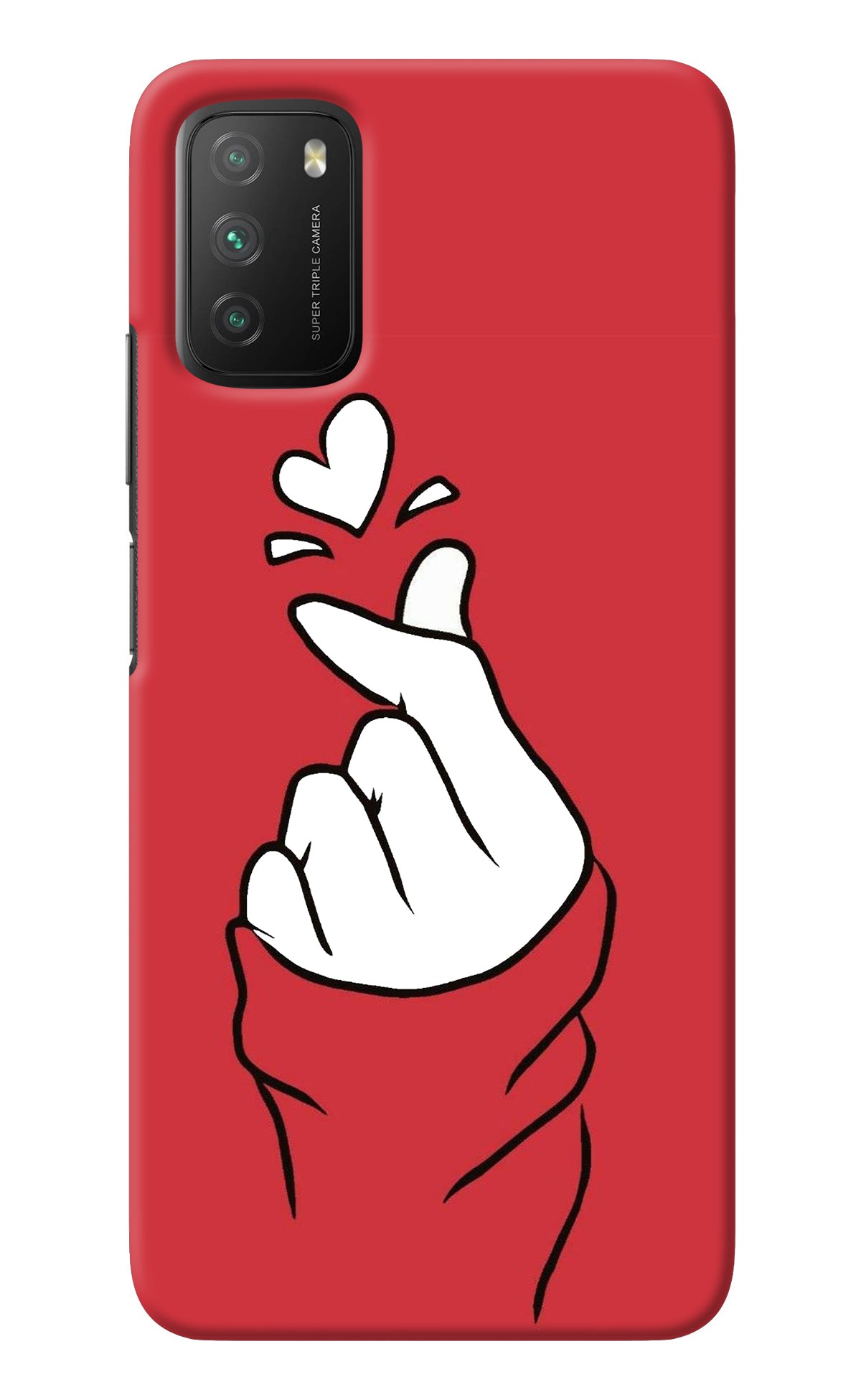 Korean Love Sign Poco M3 Back Cover