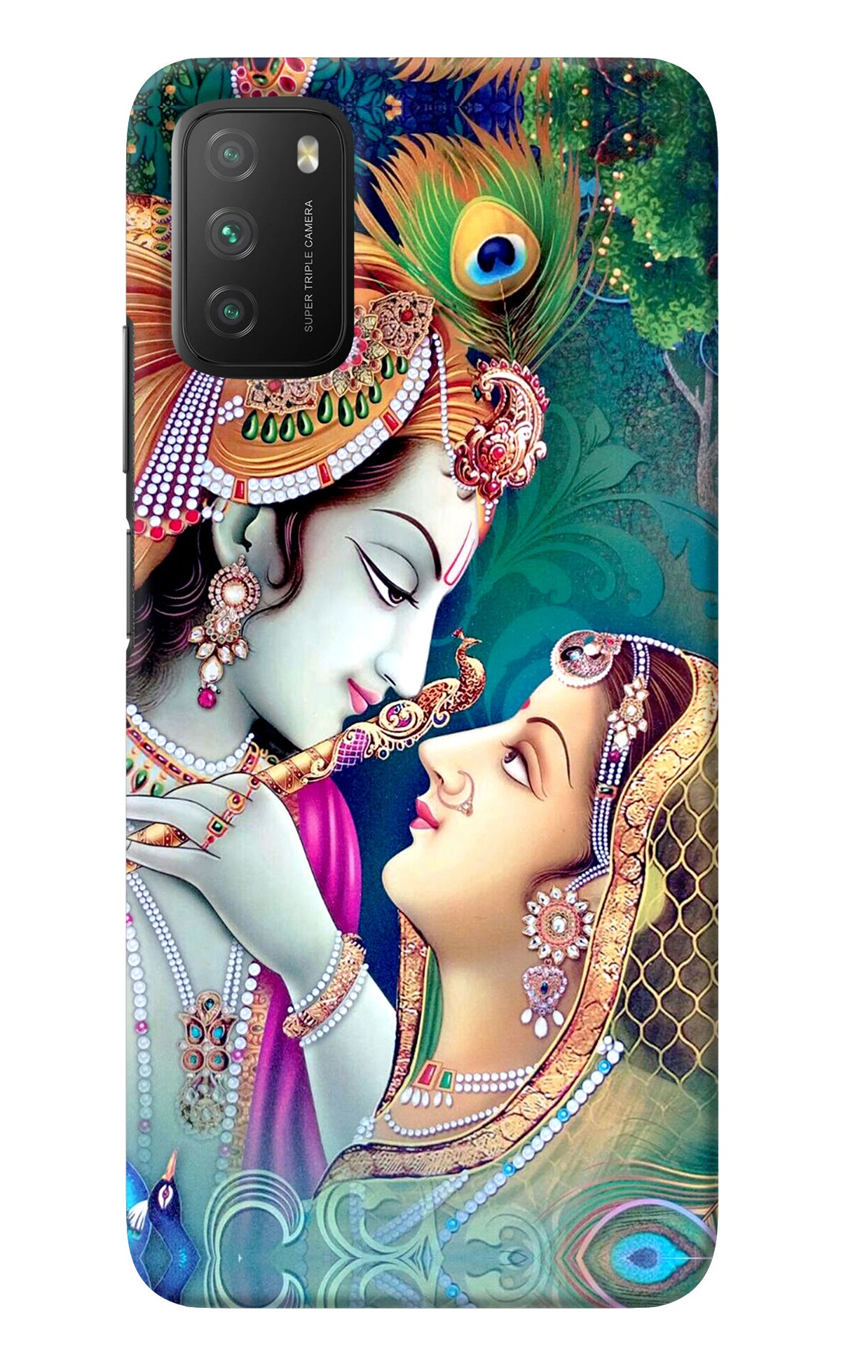 Lord Radha Krishna Poco M3 Back Cover