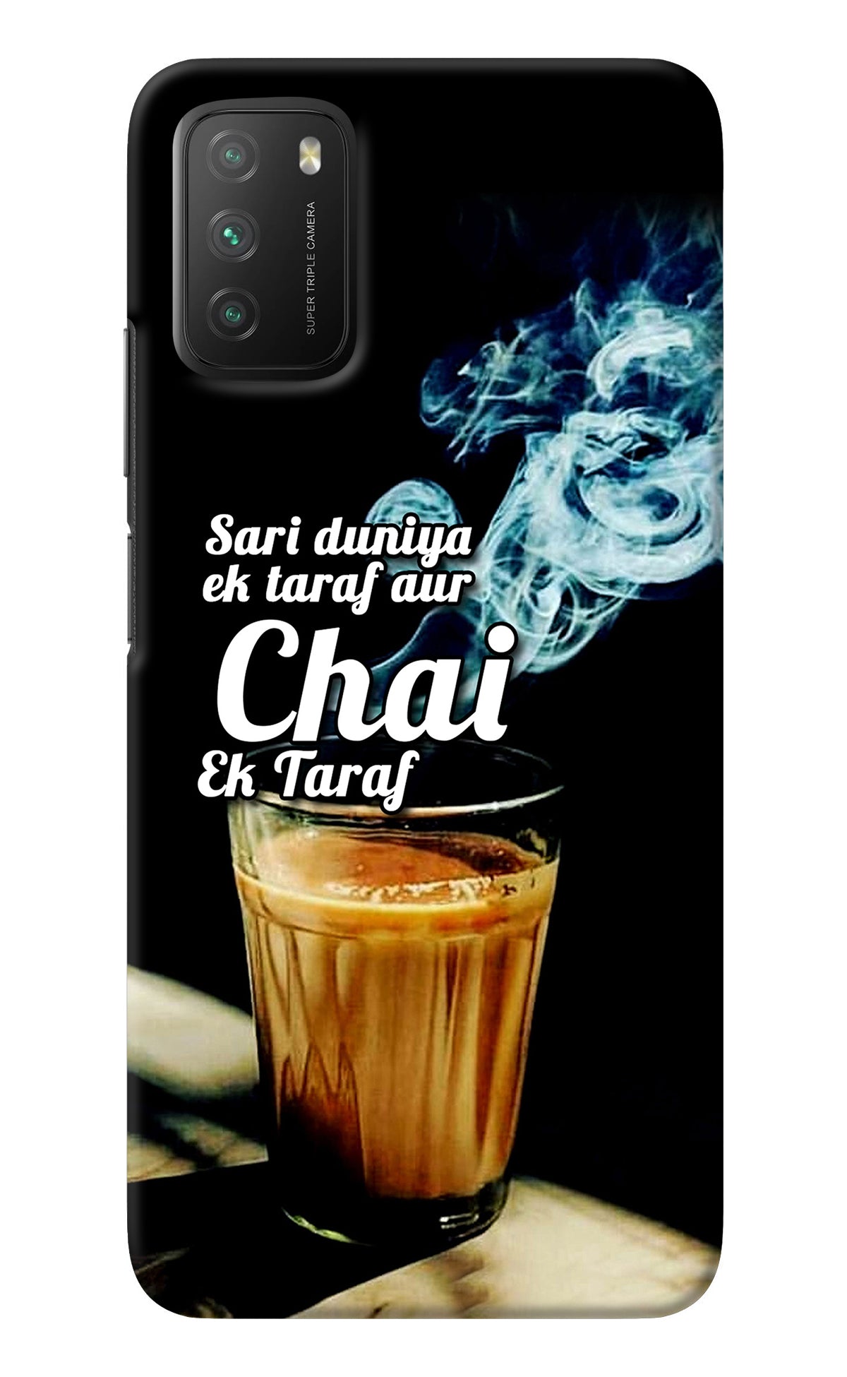 Chai Ek Taraf Quote Poco M3 Back Cover