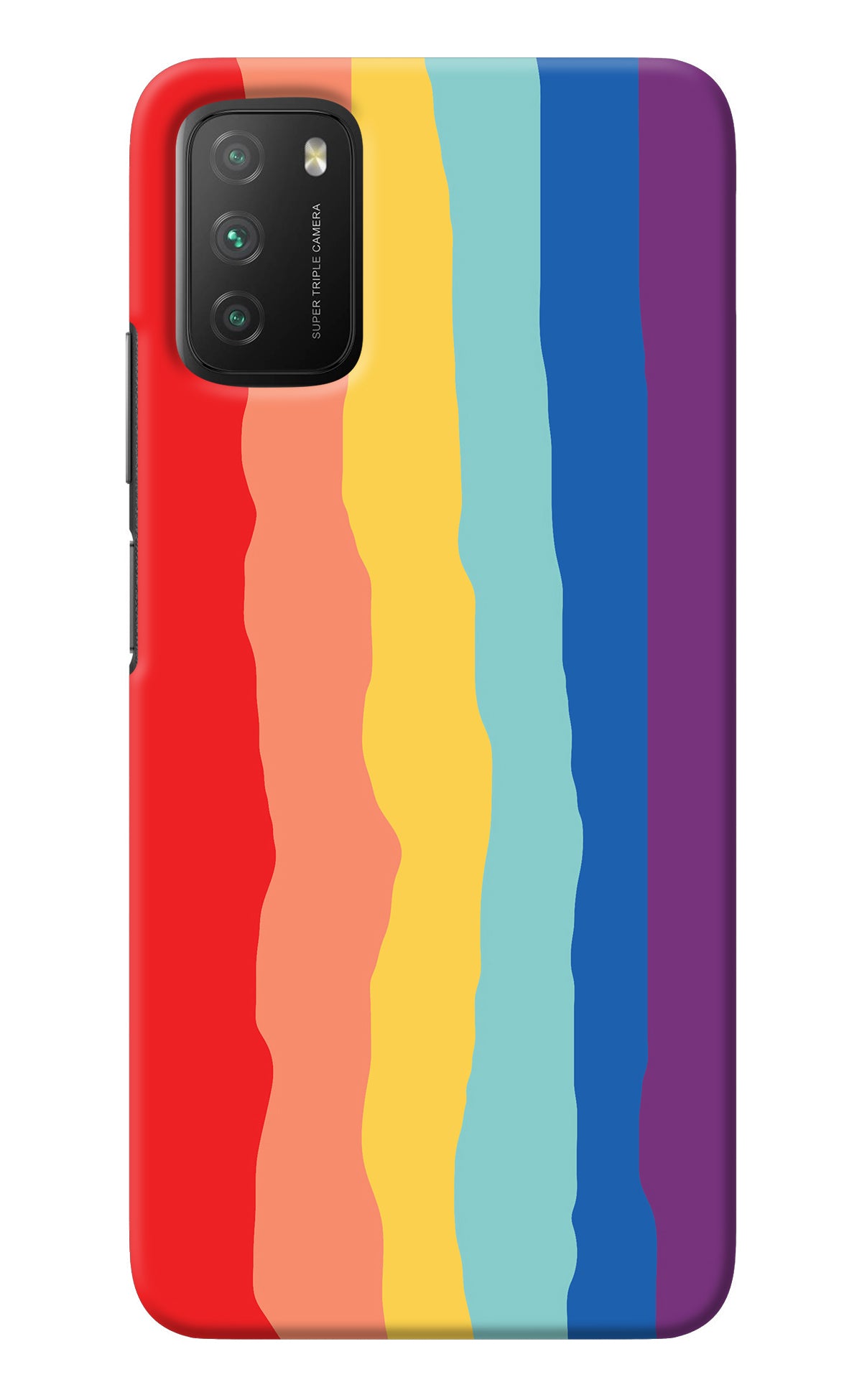 Rainbow Poco M3 Back Cover