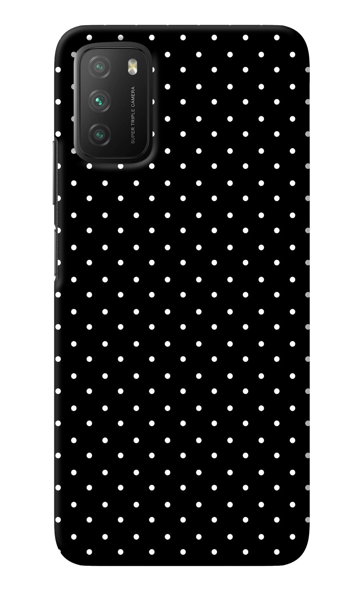 White Dots Poco M3 Back Cover