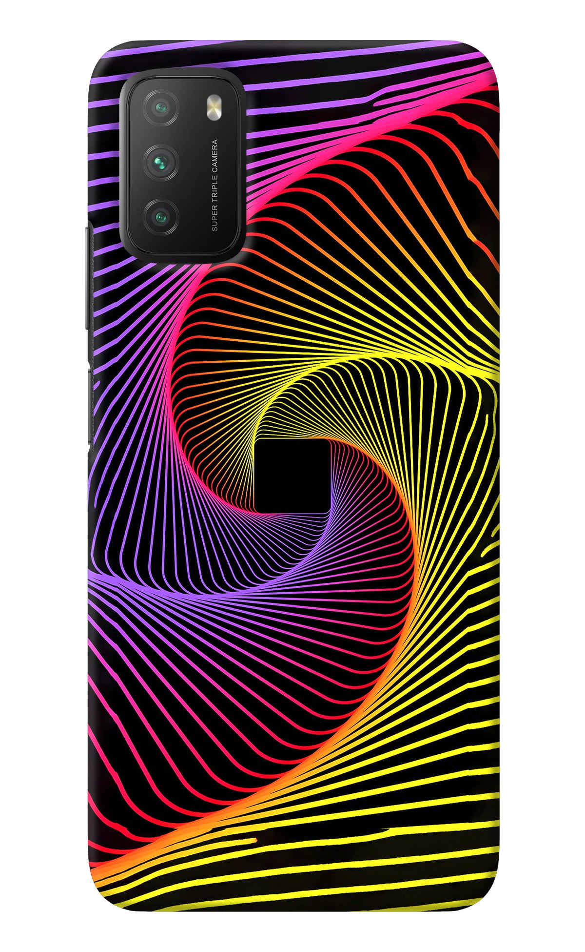 Colorful Strings Poco M3 Back Cover