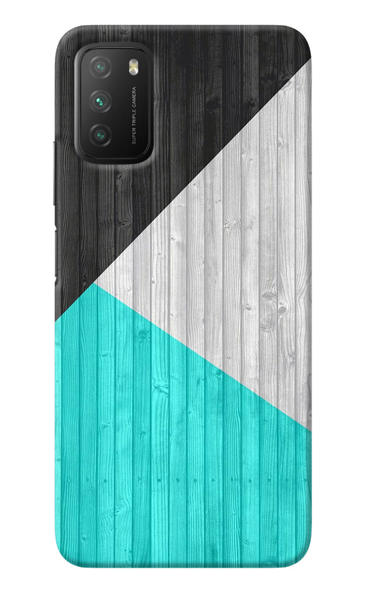 Wooden Abstract Poco M3 Back Cover