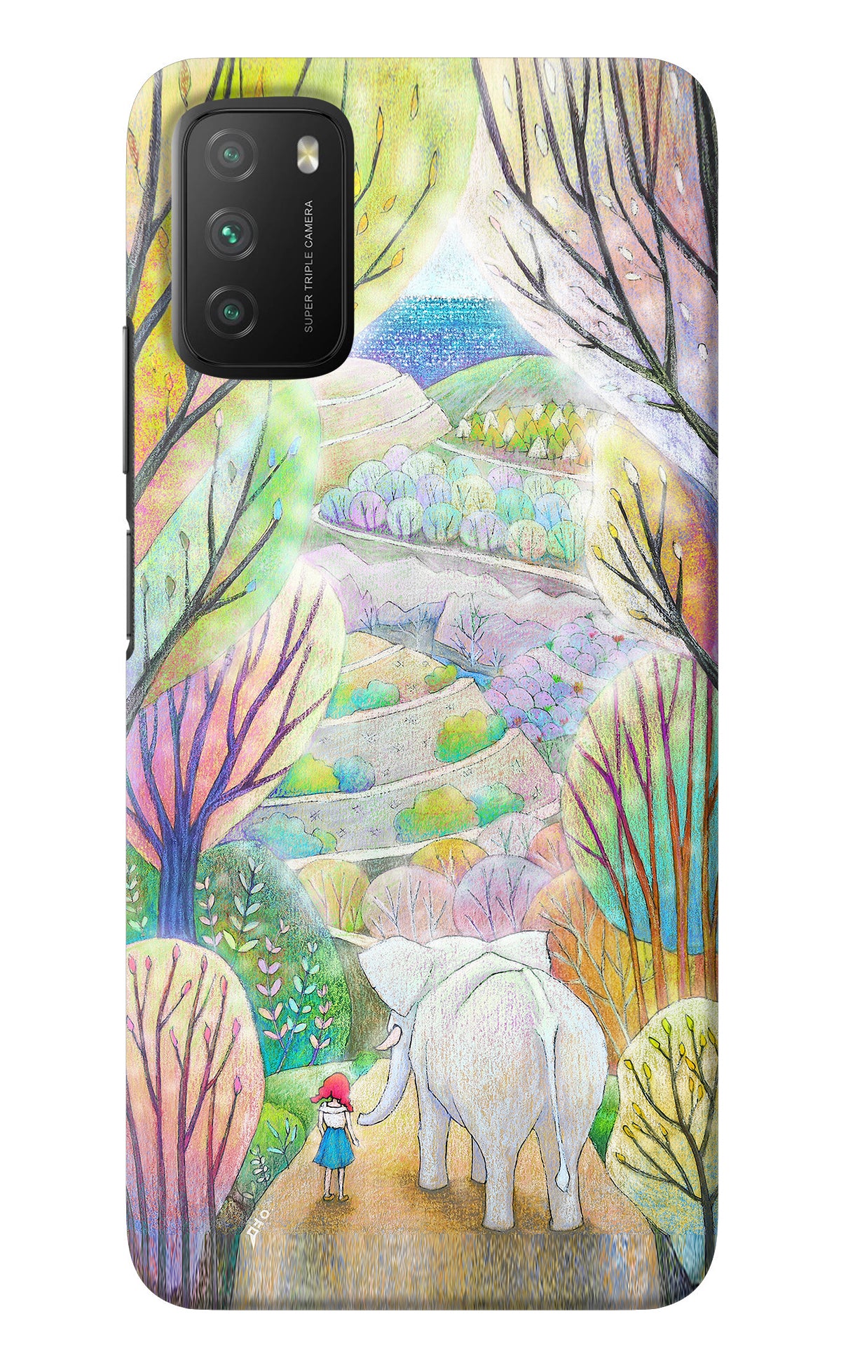 Nature Painting Poco M3 Back Cover