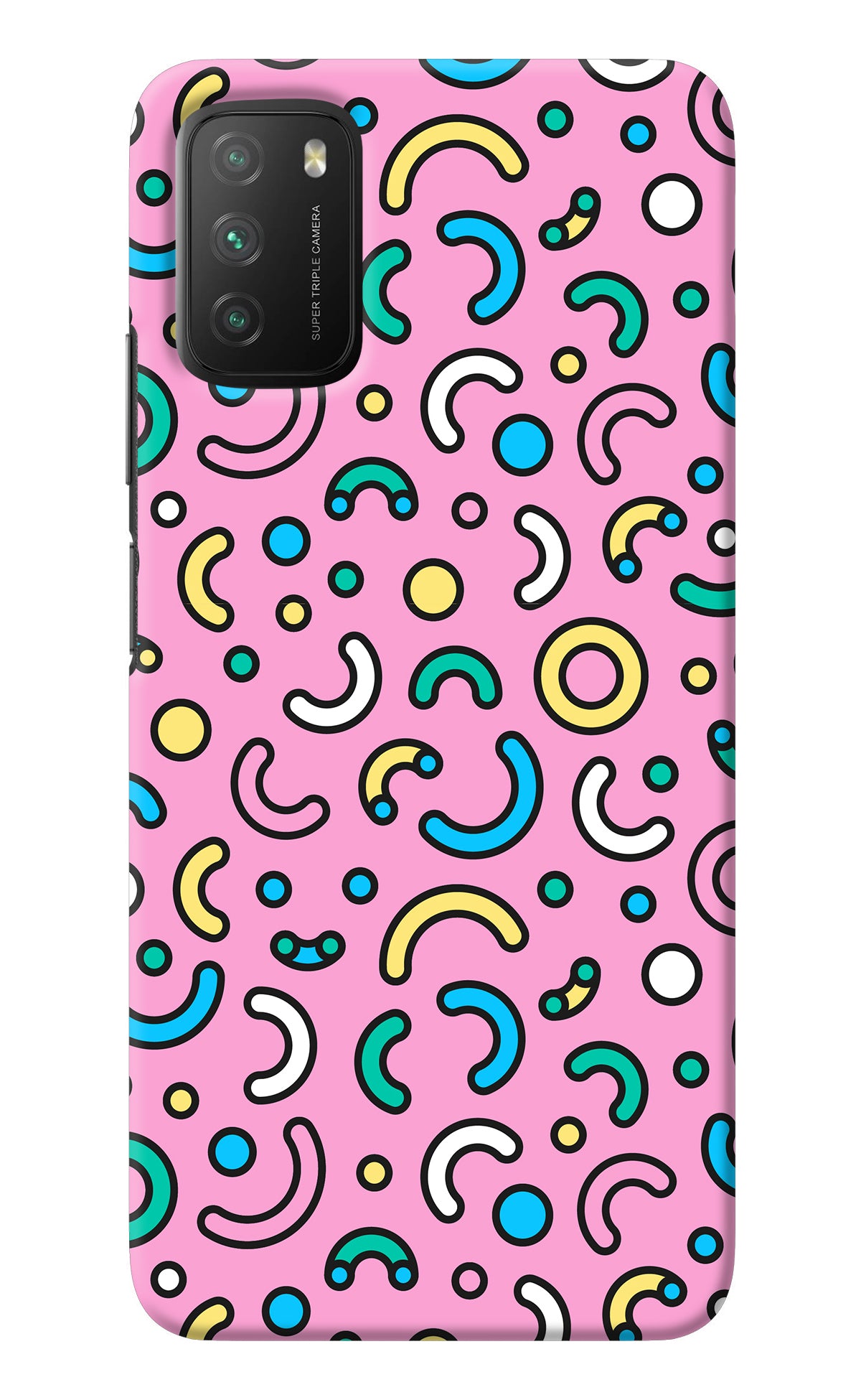 Memphis Design Poco M3 Back Cover