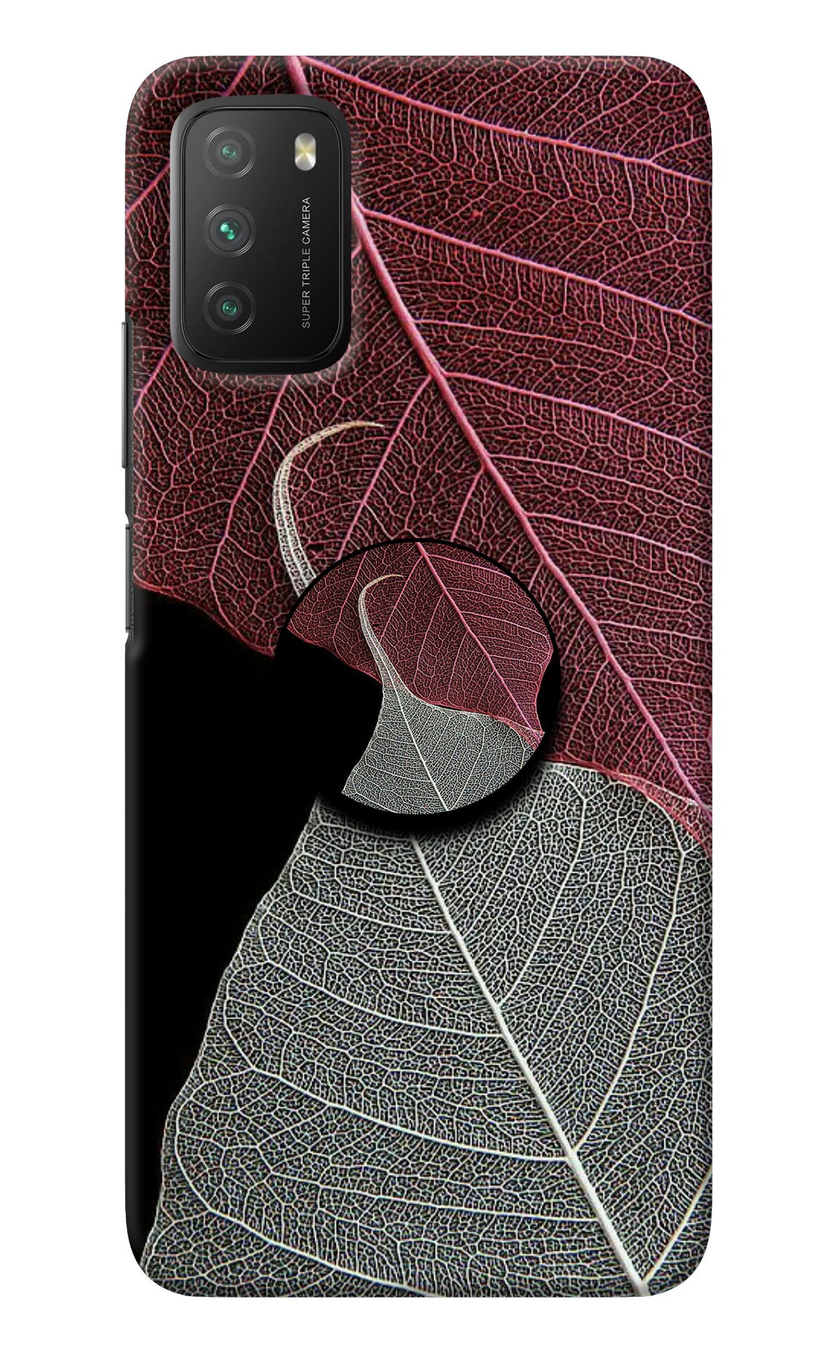 Leaf Pattern Poco M3 Pop Case