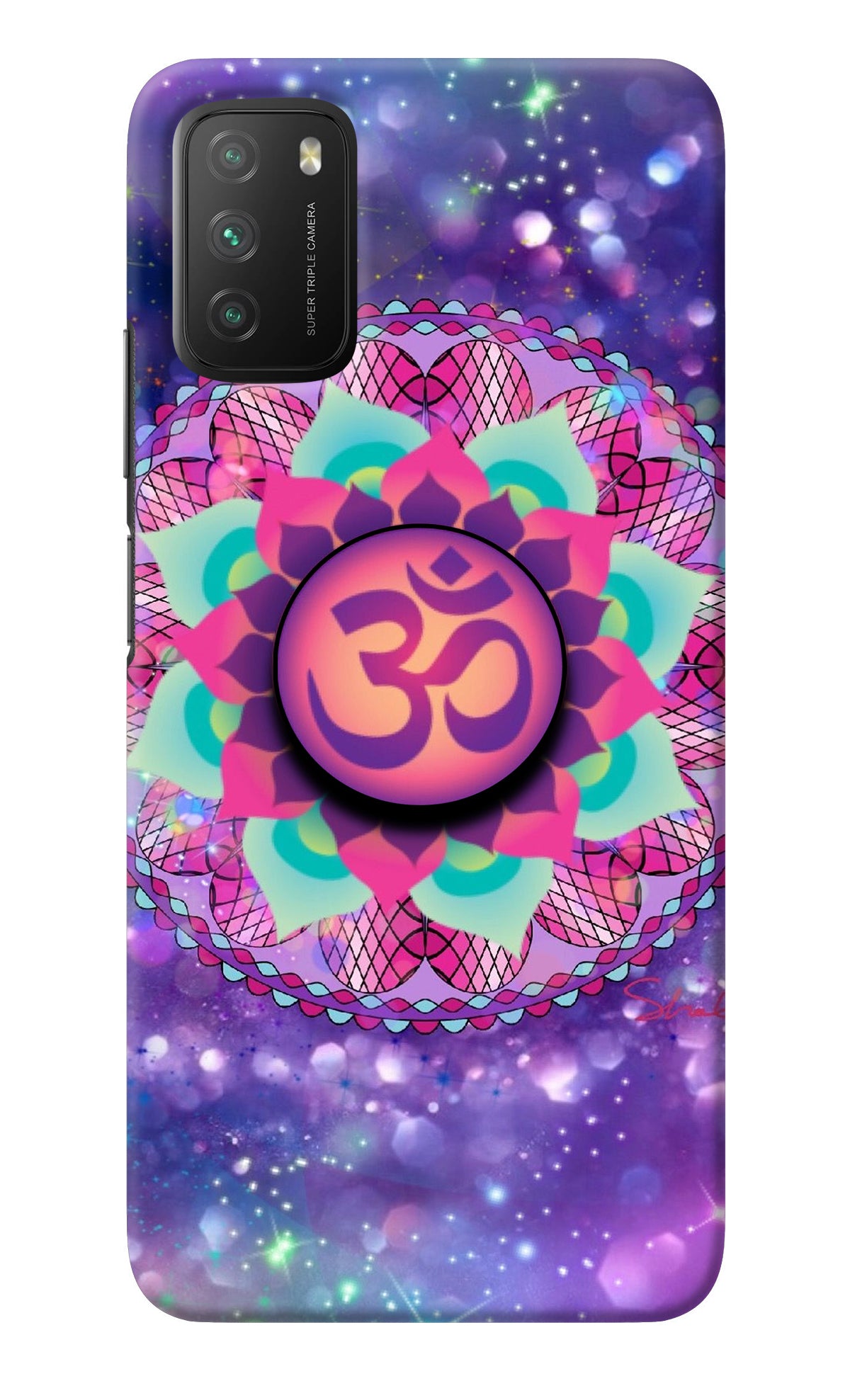 Om Purple Poco M3 Pop Case