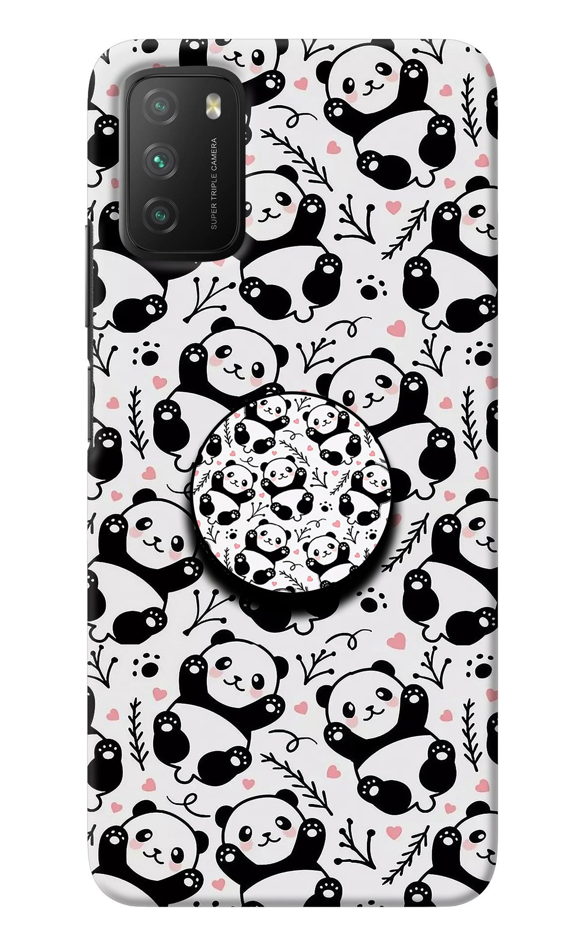 Cute Panda Poco M3 Pop Case