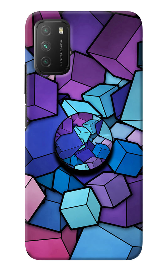 Cubic Abstract Poco M3 Pop Case