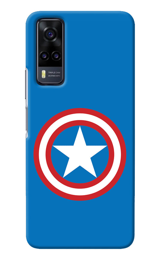Captain America Logo Vivo Y31 Back Cover