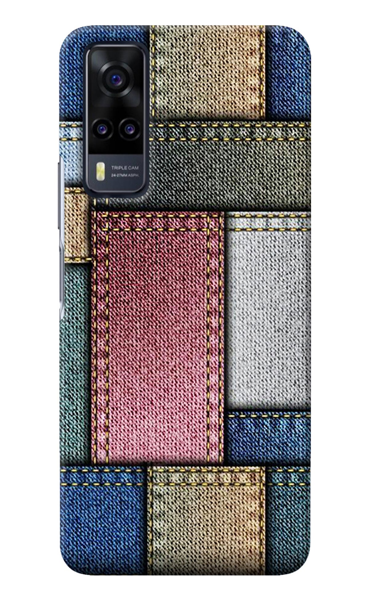 Multicolor Jeans Vivo Y31 Back Cover