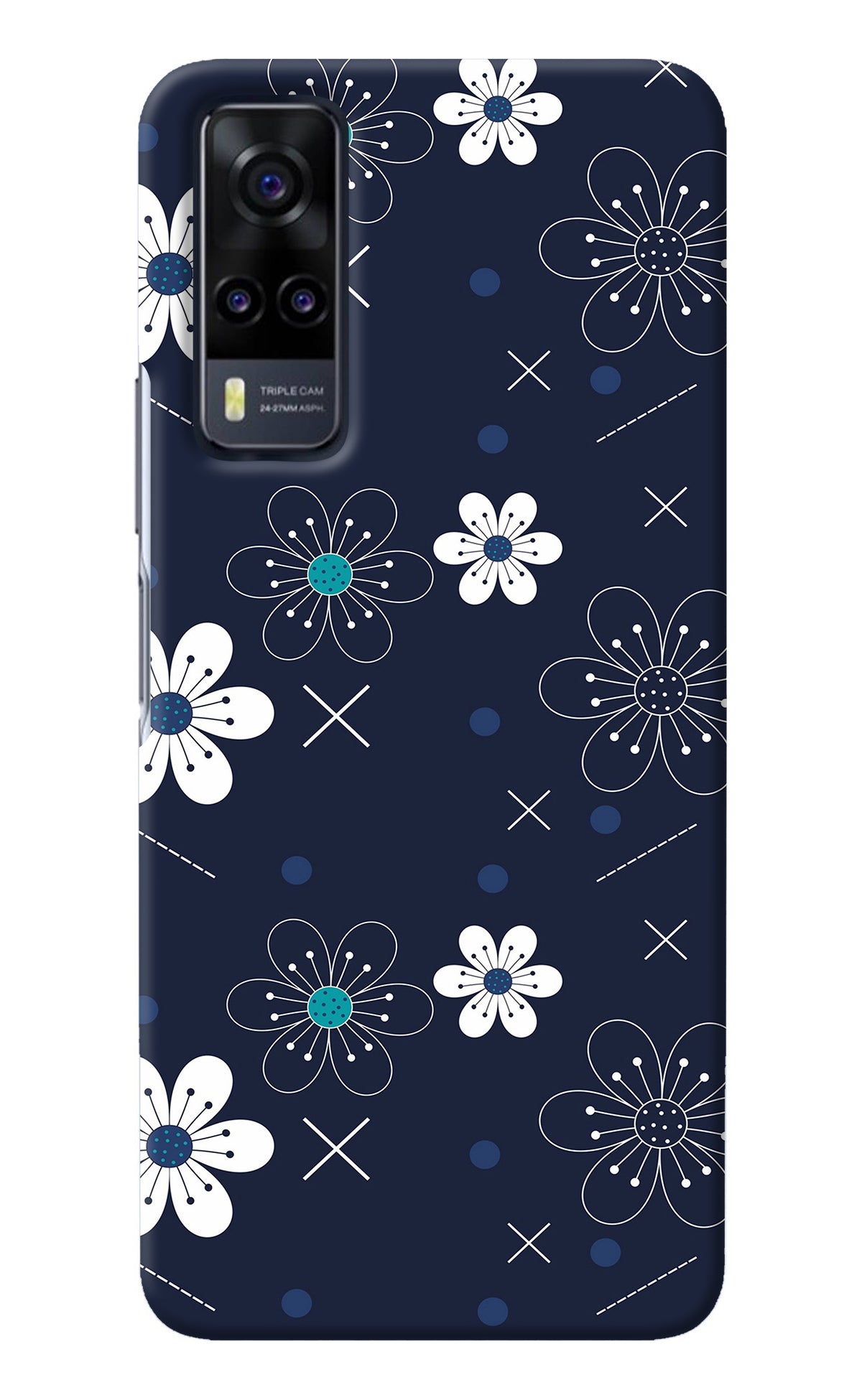 Flowers Vivo Y31 Back Cover