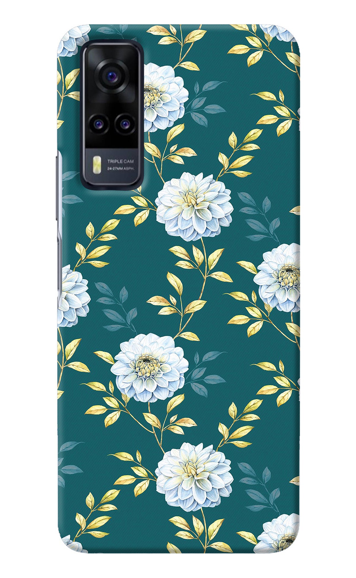 Flowers Vivo Y31 Back Cover