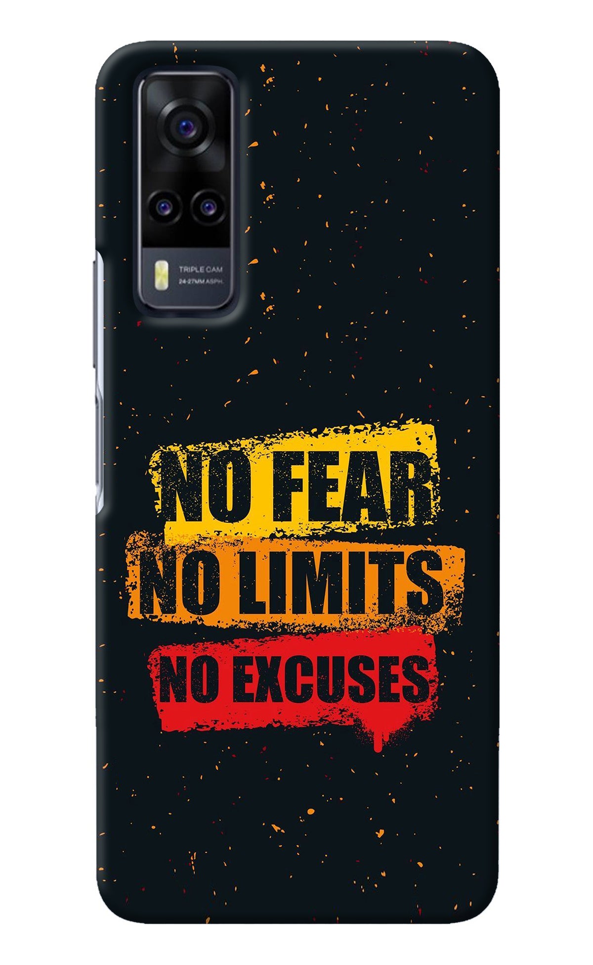 No Fear No Limits No Excuse Vivo Y31 Back Cover