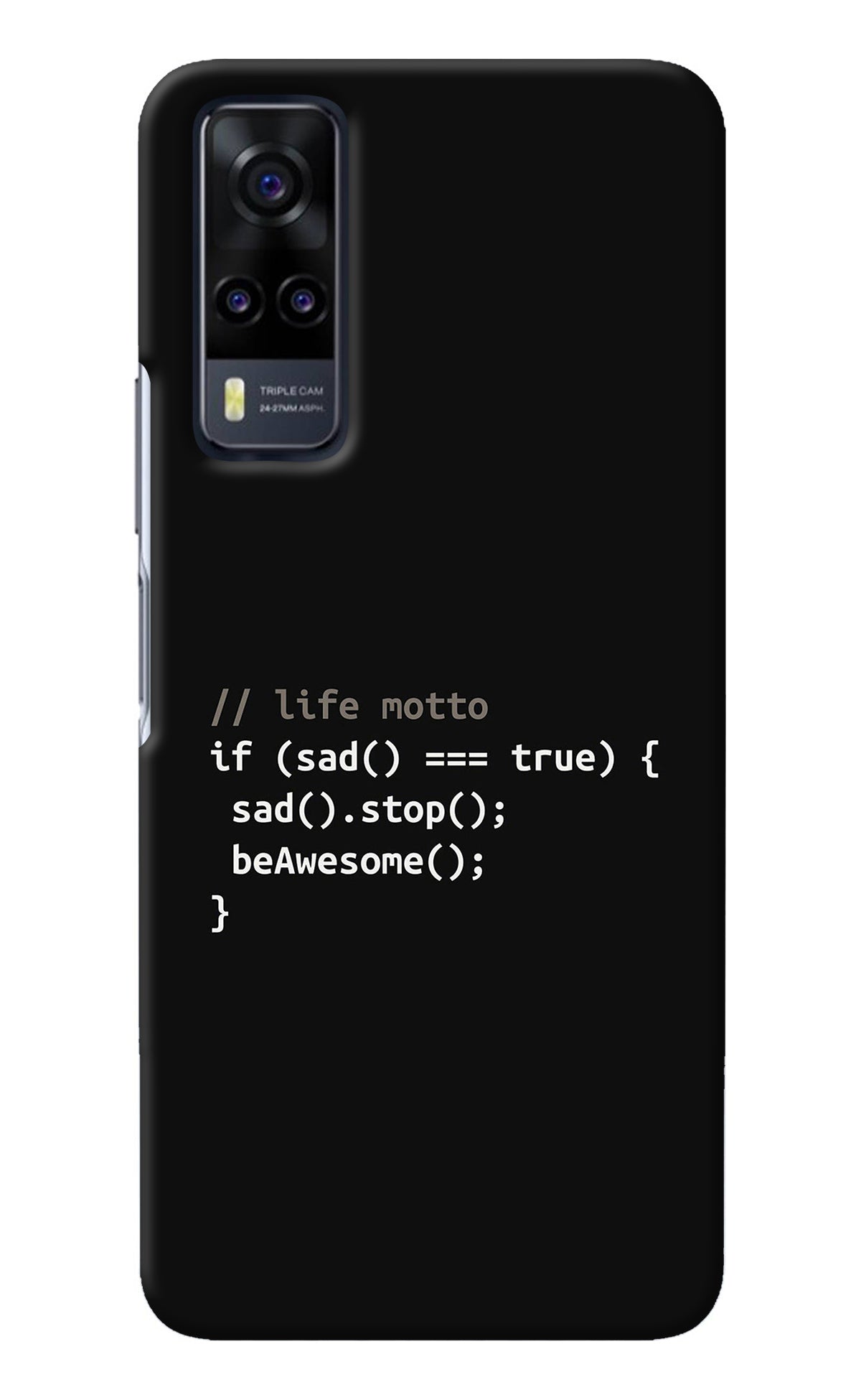 Life Motto Code Vivo Y31 Back Cover