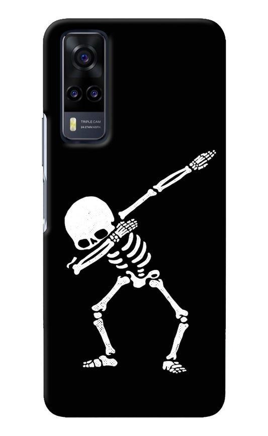 Dabbing Skeleton Art Vivo Y31 Back Cover