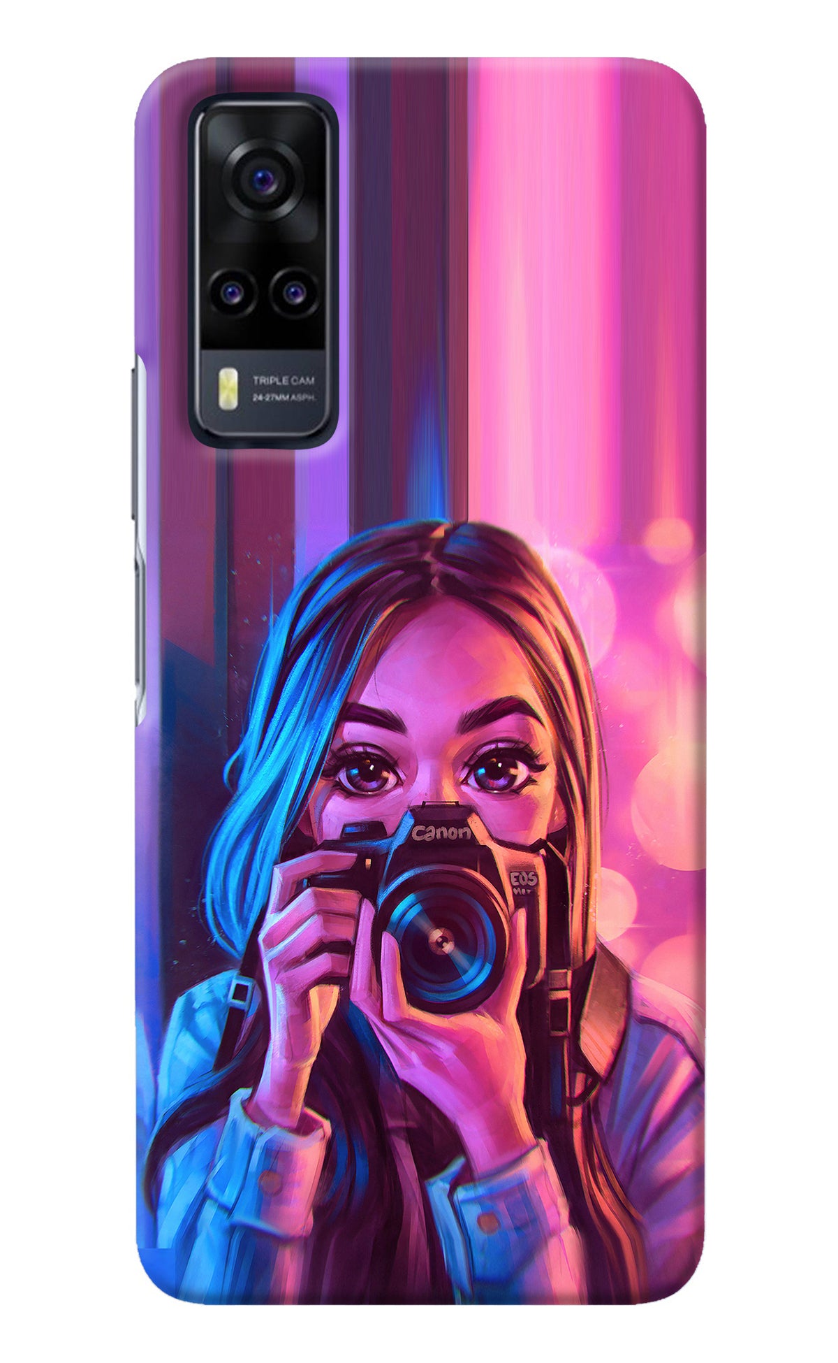 Girl Photographer Vivo Y31 Back Cover