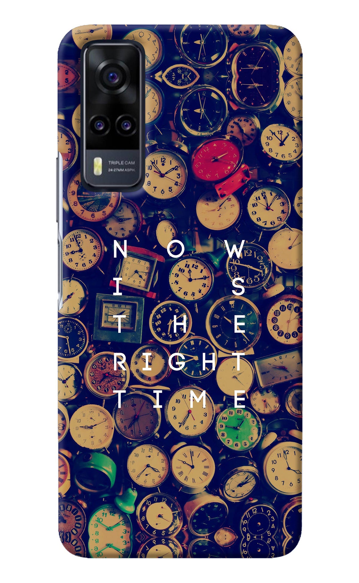 Now is the Right Time Quote Vivo Y31 Back Cover